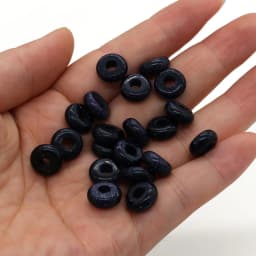 New 10pcs / Lot Natural Agates Beads Abacus Shape Big Hole Natural Stone Beads Size 5x10mm for Making Jewelry Necklace Hole 4mm