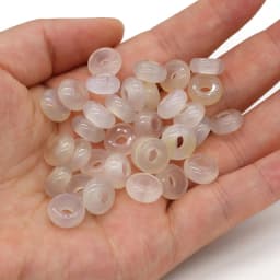 New 10pcs / Lot Natural Agates Beads Abacus Shape Big Hole Natural Stone Beads Size 5x10mm for Making Jewelry Necklace Hole 4mm