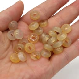 New 10pcs / Lot Natural Agates Beads Abacus Shape Big Hole Natural Stone Beads Size 5x10mm for Making Jewelry Necklace Hole 4mm