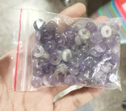 New 10pcs / Lot Natural Agates Beads Abacus Shape Big Hole Natural Stone Beads Size 5x10mm for Making Jewelry Necklace Hole 4mm