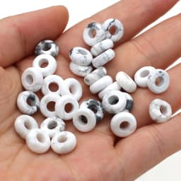 New 10pcs / Lot Natural Agates Beads Abacus Shape Big Hole Natural Stone Beads Size 5x10mm for Making Jewelry Necklace Hole 4mm