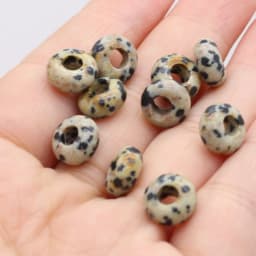 New 10pcs / Lot Natural Agates Beads Abacus Shape Big Hole Natural Stone Beads Size 5x10mm for Making Jewelry Necklace Hole 4mm