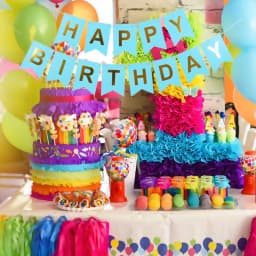 NEW Happy Birthday Banner Bunting Flag Party Decoration Kids Decor Children's Ornament Baby Colorful Girl Boy Parti Supplies