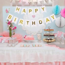 NEW Happy Birthday Banner Bunting Flag Party Decoration Kids Decor Children's Ornament Baby Colorful Girl Boy Parti Supplies