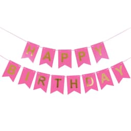 NEW Happy Birthday Banner Bunting Flag Party Decoration Kids Decor Children's Ornament Baby Colorful Girl Boy Parti Supplies