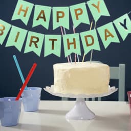 NEW Happy Birthday Banner Bunting Flag Party Decoration Kids Decor Children's Ornament Baby Colorful Girl Boy Parti Supplies