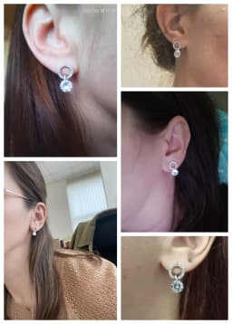 Huitan Korean Partysu Style Brilliant Cubic Zirconia Women Drop Earrings 4 Colors Simple Stylish Female Delicate Earring Jewelry
