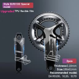 Road Bike Crank Protective Film Carbon Fiber Universal Crank Guards Protective Film Anti-collision Road Bicycle Crank Stickers
