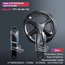 Road Bike Crank Protective Film Carbon Fiber Universal Crank Guards Protective Film Anti-collision Road Bicycle Crank Stickers