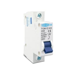 TOMZN DC MCB 6000A 1P 125V Mini Circuit Breaker 3A 6A 10A 16A 20A 25A 32A 40A 50A 63A