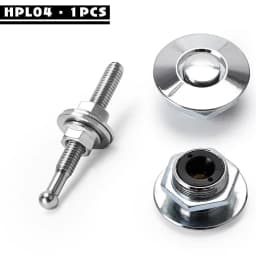 1.25' Universal Style Push Button Billet Hood Pins Lock Clip Kit For BMW Ect Car Quick Pins PQY-HPL04/05