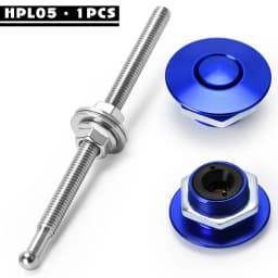 1.25' Universal Style Push Button Billet Hood Pins Lock Clip Kit For BMW Ect Car Quick Pins PQY-HPL04/05
