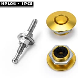 1.25' Universal Style Push Button Billet Hood Pins Lock Clip Kit For BMW Ect Car Quick Pins PQY-HPL04/05