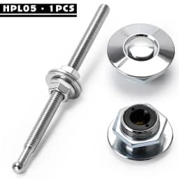 1.25' Universal Style Push Button Billet Hood Pins Lock Clip Kit For BMW Ect Car Quick Pins PQY-HPL04/05
