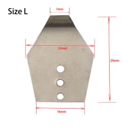 20pcs/lot S/M/L Blade Jig Stainless Steel Swim Jig Blades M,Shakee Blades,Jig Dancer Blades Manufacture,Diy for Jigs