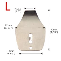 20pcs/lot S/M/L Blade Jig Stainless Steel Swim Jig Blades M,Shakee Blades,Jig Dancer Blades Manufacture,Diy for Jigs