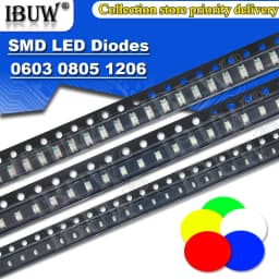 100pcs 0402 0603 0805 1206 1210 3528 5050 5730 smd led Red Yellow Green White Blue light emitting diode Clear LED Light Diode 