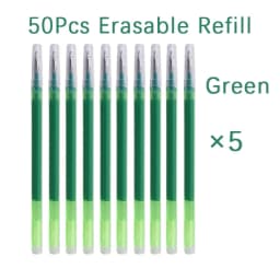 50 Pcs/Set 0.7mm Erasable Pen Refill Rod Magic Erasable Gel Pen Blue Black Ink 8 Color Office Stationery Writing Supplies