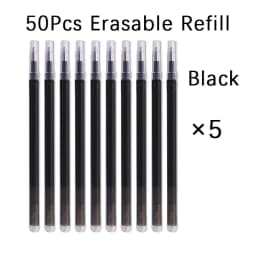 50 Pcs/Set 0.7mm Erasable Pen Refill Rod Magic Erasable Gel Pen Blue Black Ink 8 Color Office Stationery Writing Supplies
