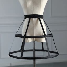 New Black 2-HOOPs Bride Hollow out Birdcage for Bridal Crinoline Petticoats A Line Wedding Accessories Underskirt