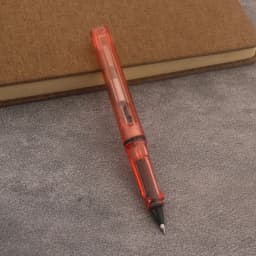 High Quality Piston Fountain Pen Transparent White bullet Needle 0.38mm 0.5mm Stationery Office School Supplies