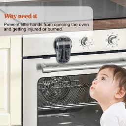 EUDEMON Latest Oven Lock with New Design for Baby Prevent Baby from Playing with Oven Doors Kids Safety Oven Door Stopper