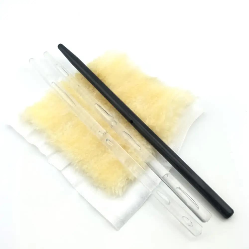Physic Lab Plastic & Rubber Rod with Silk Static Electricity Experiment Friction Electrification Science Teaching Equipment