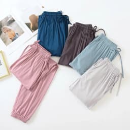 Japanese New Style Home Service Ladies Pants Spring And Summer Thin Modal Loose Large Size Solid Color Home Pants Women Bottoms