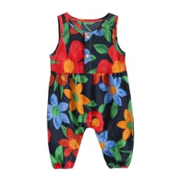 Sanlutoz Flowers Baby Girls Bodysuits Sleeveless Summer Baby Bodysuit Cotton Baby Clothing for Newborn