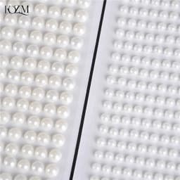 4/6/8mm Mobile Stationery Pearls Stickers Personalized Diamond Laptop Skins Imitation Pearls Acrylic Self Adhesive Accessories