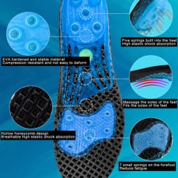 Running Sport Basketball Insoles Silicone EVA insoles silicone shoes pads for Plantar Heel Shock Absorption Pads soles insert