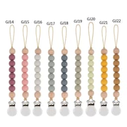 Pacifier Clips Chain Silicone Beads BPA Free DIY Dummy Clip Holder Soother Chains Baby Teething Toys Chew Gifts Dropshipping