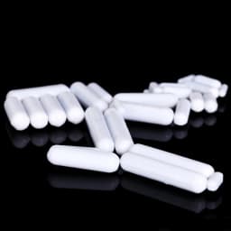 PTFE Magnetic Stirrer Bar Cylindrical Stir Bar Type-C Magneton Laboratory Chemical Stirring Bars Mixer White Spin Bars , 10Pcs