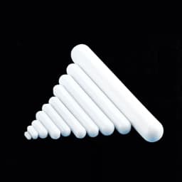 PTFE Magnetic Stirrer Bar Cylindrical Stir Bar Type-C Magneton Laboratory Chemical Stirring Bars Mixer White Spin Bars , 10Pcs