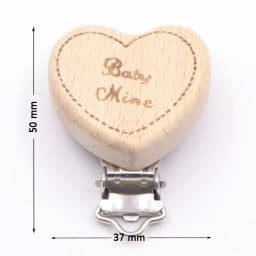 5PCS Wooden Rabbit Star Pacifier Clip Baby Accessories Wooden Animal Pacifier Metal Holder Elephant Pacifier Wooden Baby Teeth