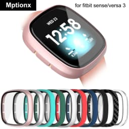 Matte Protective Case for Fitbit versa 3/Sense Cover Screen Protector Full Protective Shell for Fitbit versa 4/Sense2 Accessorie
