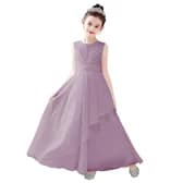 Dideyttawl Customized Chiffon Flower Girl Dress For Wedding Party First Communion 2025 Little Bride Gowns Junior Bridesmaid