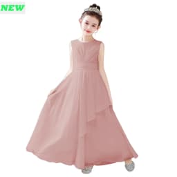 Dideyttawl Customized Chiffon Flower Girl Dress For Wedding Party First Communion 2025 Little Bride Gowns Junior Bridesmaid