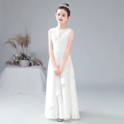 Dideyttawl Customized Chiffon Flower Girl Dress For Wedding Party First Communion 2025 Little Bride Gowns Junior Bridesmaid