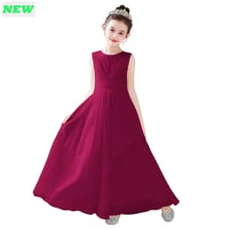 Dideyttawl Customized Chiffon Flower Girl Dress For Wedding Party First Communion 2025 Little Bride Gowns Junior Bridesmaid