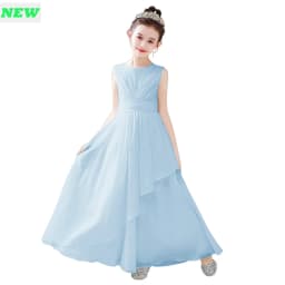 Dideyttawl Customized Chiffon Flower Girl Dress For Wedding Party First Communion 2025 Little Bride Gowns Junior Bridesmaid