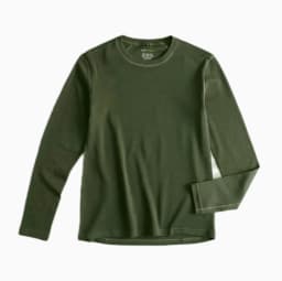 Men's 100% Merino Wool Thermal Long Sleeve T-Shirt Base Layer Breathable Wicking Anti-Odor Underwear for Outdoor Activities