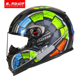 LS2 Clown Full Face Motorcycle Helmet LS2 FF358 Motocross Racing Man Woman Casco Moto Casque ECE Approved