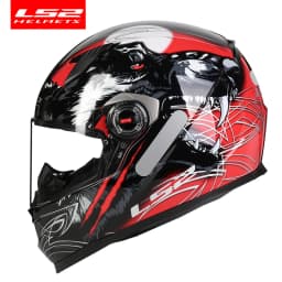 LS2 Clown Full Face Motorcycle Helmet LS2 FF358 Motocross Racing Man Woman Casco Moto Casque ECE Approved