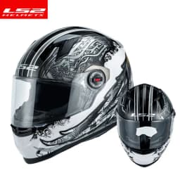 LS2 Clown Full Face Motorcycle Helmet LS2 FF358 Motocross Racing Man Woman Casco Moto Casque ECE Approved