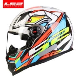LS2 Clown Full Face Motorcycle Helmet LS2 FF358 Motocross Racing Man Woman Casco Moto Casque ECE Approved