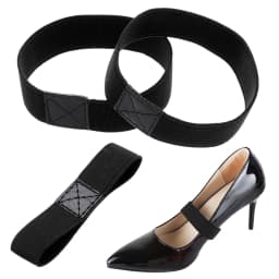 1 Pair High Elastic Shoe Straps Hold Loose High Heels Shoes Band Anti-loose for Girls Women Shoes Belts Solid Color Shoelaces