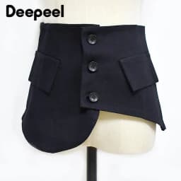 1Pcs 23*68cm Fashion Women's Decorative Corset Wide Waist Belt for Shirt Dress Cummerbund Luxury Designer Waistband Accessory