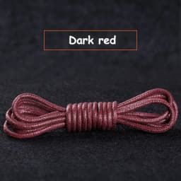 1Pair Cotton Waxed Shoelaces Round Oxford Shoe laces Boots Laces Waterproof Leather Shoelace Length 60/80/100/120/140/180cm