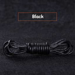 1Pair Cotton Waxed Shoelaces Round Oxford Shoe laces Boots Laces Waterproof Leather Shoelace Length 60/80/100/120/140/180cm